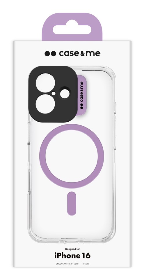 Case & Me CMCOVCASIP1661P custodia per cellulare 15,5 cm (6.12") Cover Rosa, Trasparente