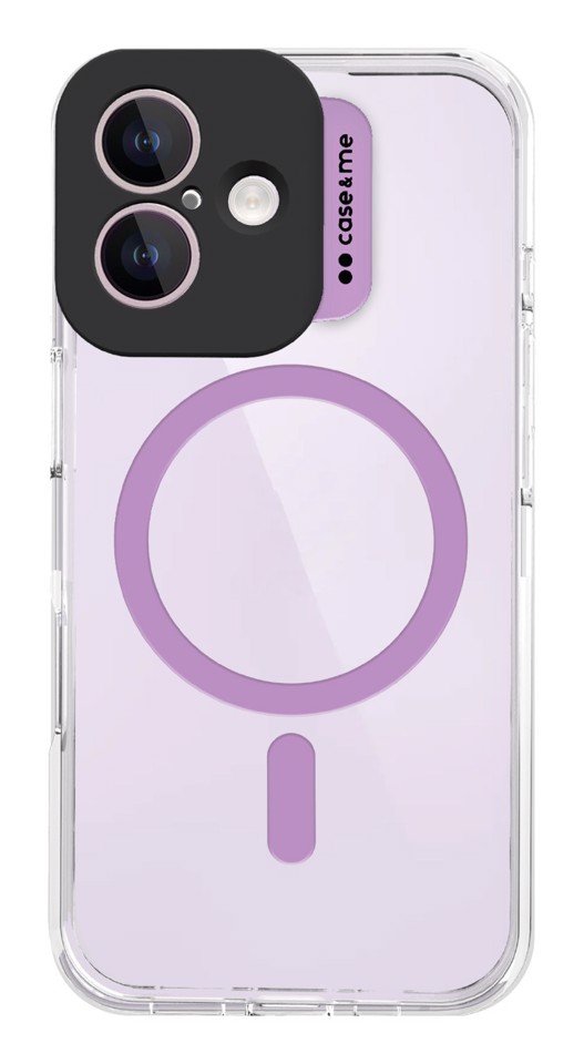 Case & Me CMCOVCASIP1661P custodia per cellulare 15,5 cm (6.12") Cover Rosa, Trasparente