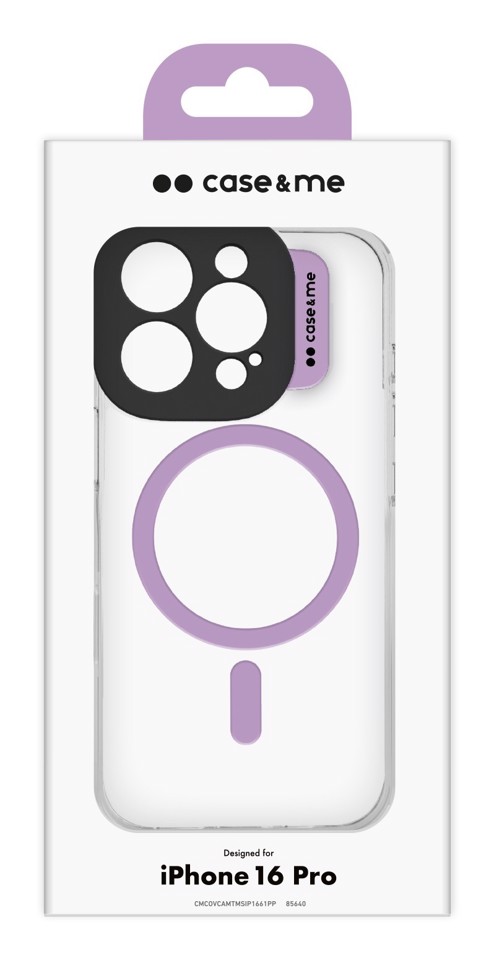 Case & Me CMCOVCASIP1661PP custodia per cellulare 16 cm (6.3") Cover Rosa, Trasparente
