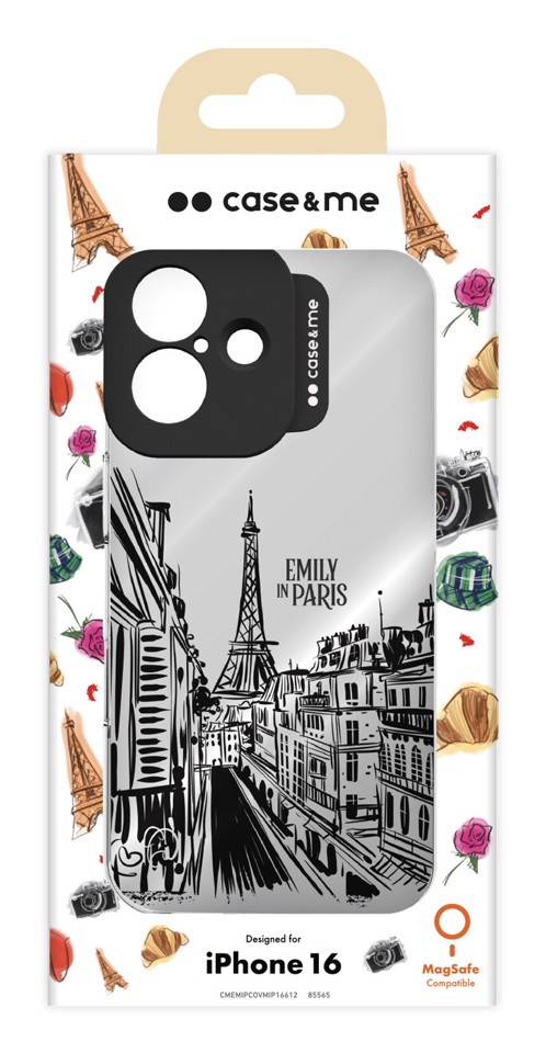 Case & Me CMEMIPCOVIP16612 Cover Nero, Bianco iphone 16pro