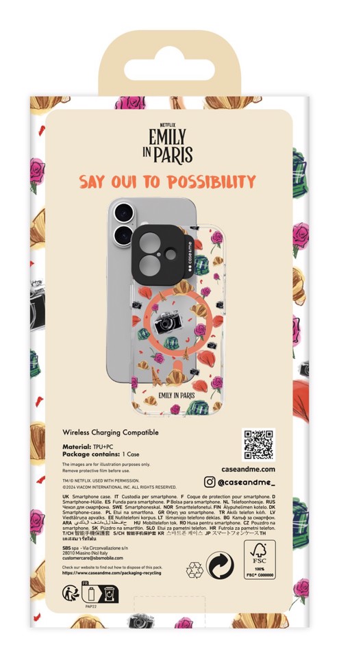 Case & Me CMEMIPCVMIP16611 custodia per cellulare 15,5 cm (6.12") Cover Multicolore