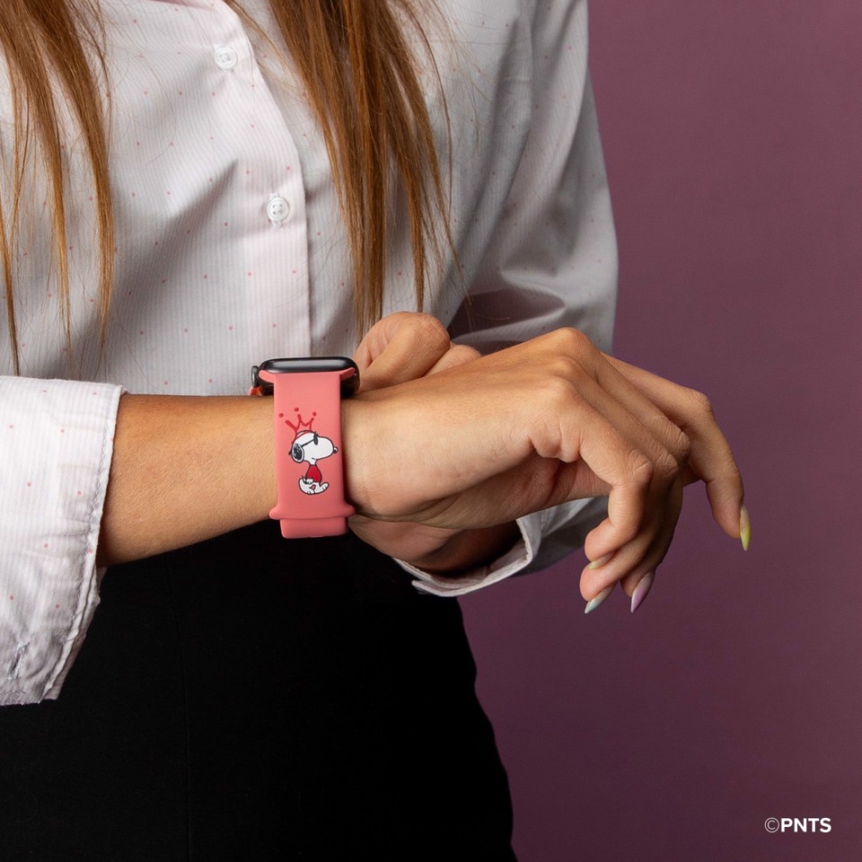 Case & Me CMPNUTSAWATCHB40S3 accessorio indossabile intelligente Cinghia Rosa, Rosso, Bianco Silicone