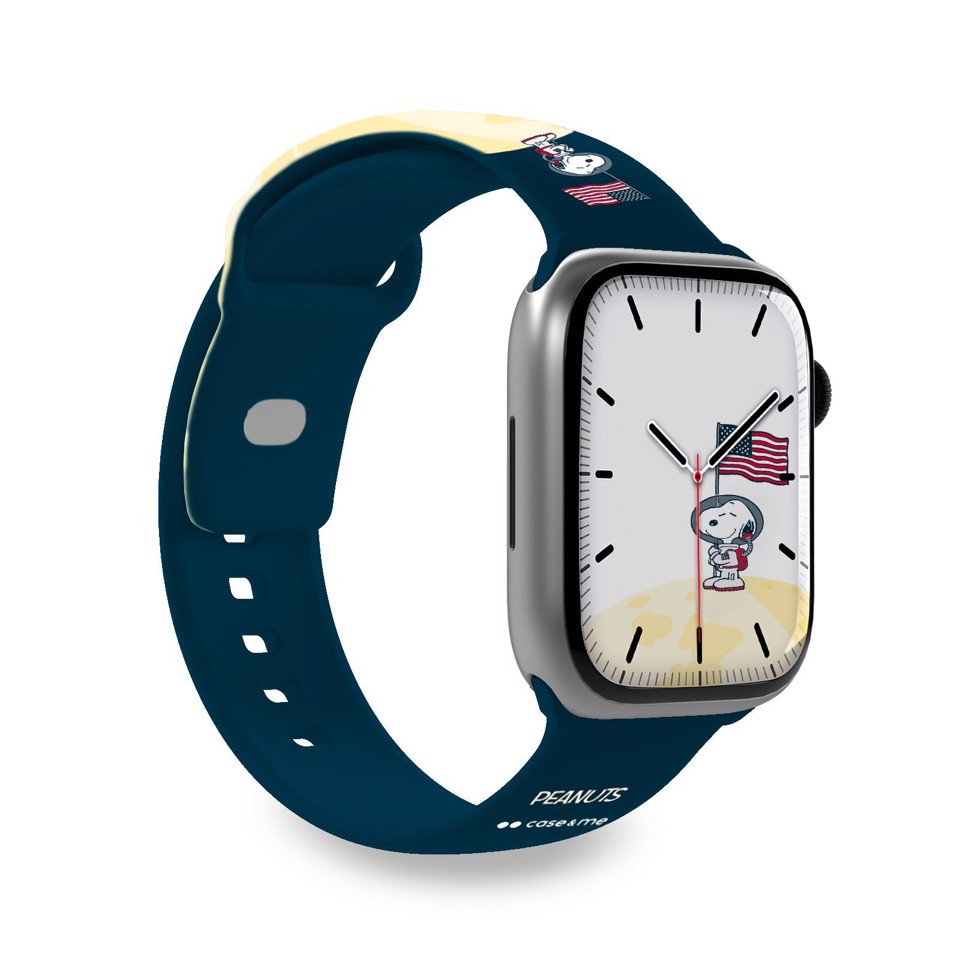 Case & Me CMPNUTSAWATCHB44S3 accessorio indossabile intelligente Cinghia Beige, Blu, Bianco, Giallo Silicone