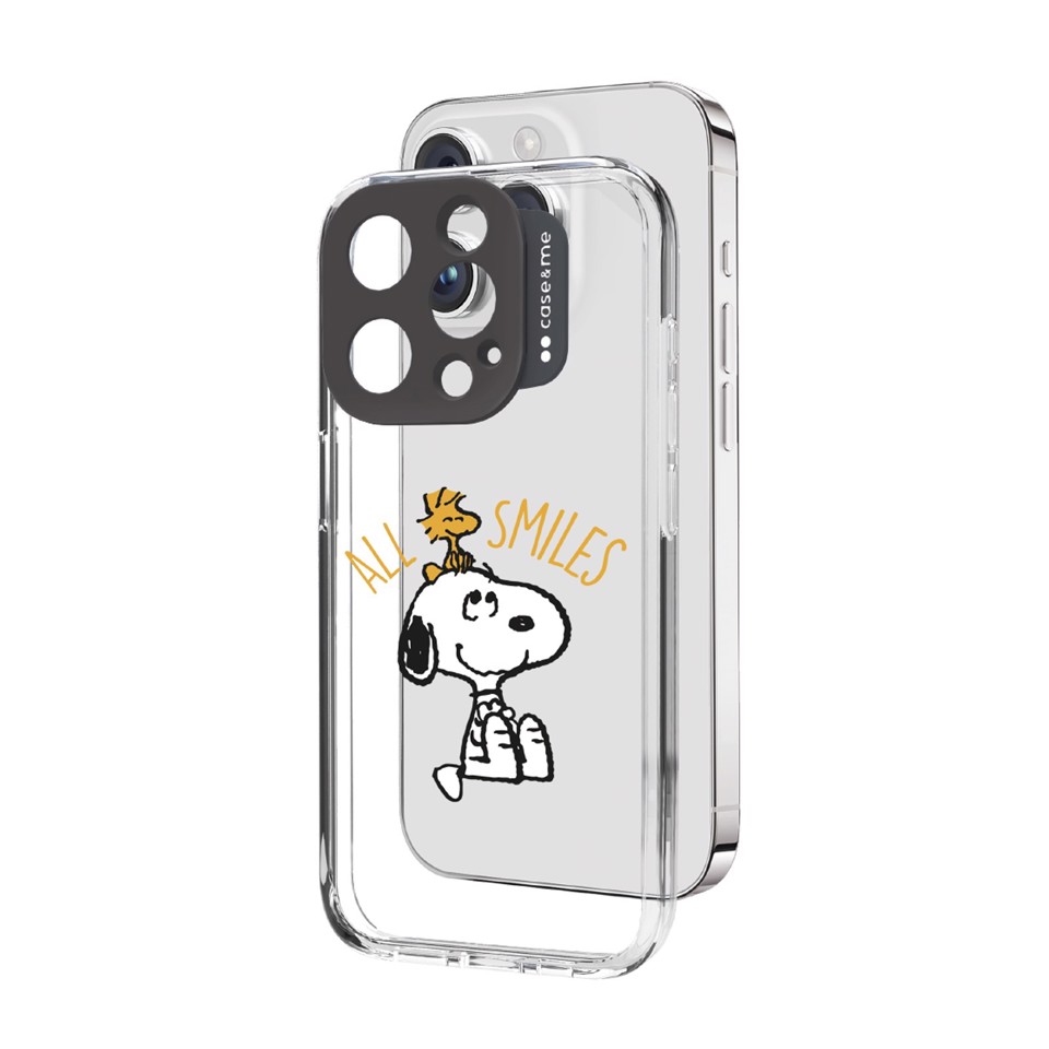 Case & Me CMPNUTSCOVIP1561P1 custodia per cellulare 15,5 cm (6.1") Cover Nero, Trasparente, Bianco, Giallo