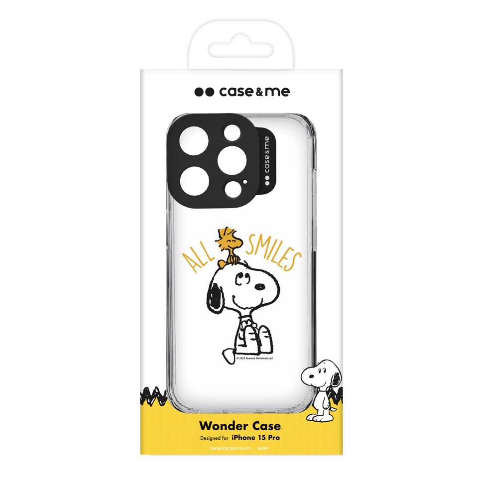 Case & Me CMPNUTSCOVIP1561P1 custodia per cellulare 15,5 cm (6.1") Cover Nero, Trasparente, Bianco, Giallo