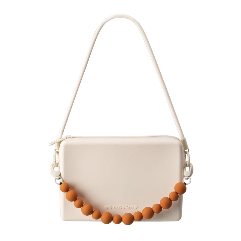 Case & Me Jelly Bag Silicone Avorio Donna Borsa a mano