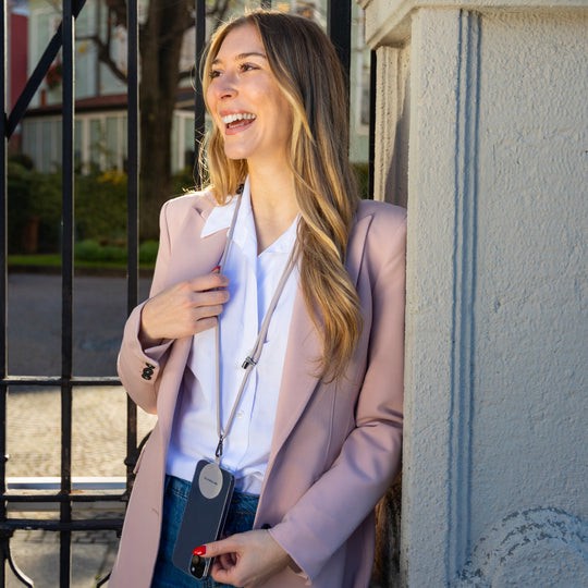 Case & Me Simply Lace - Laccio universale per smartphone con placchetta