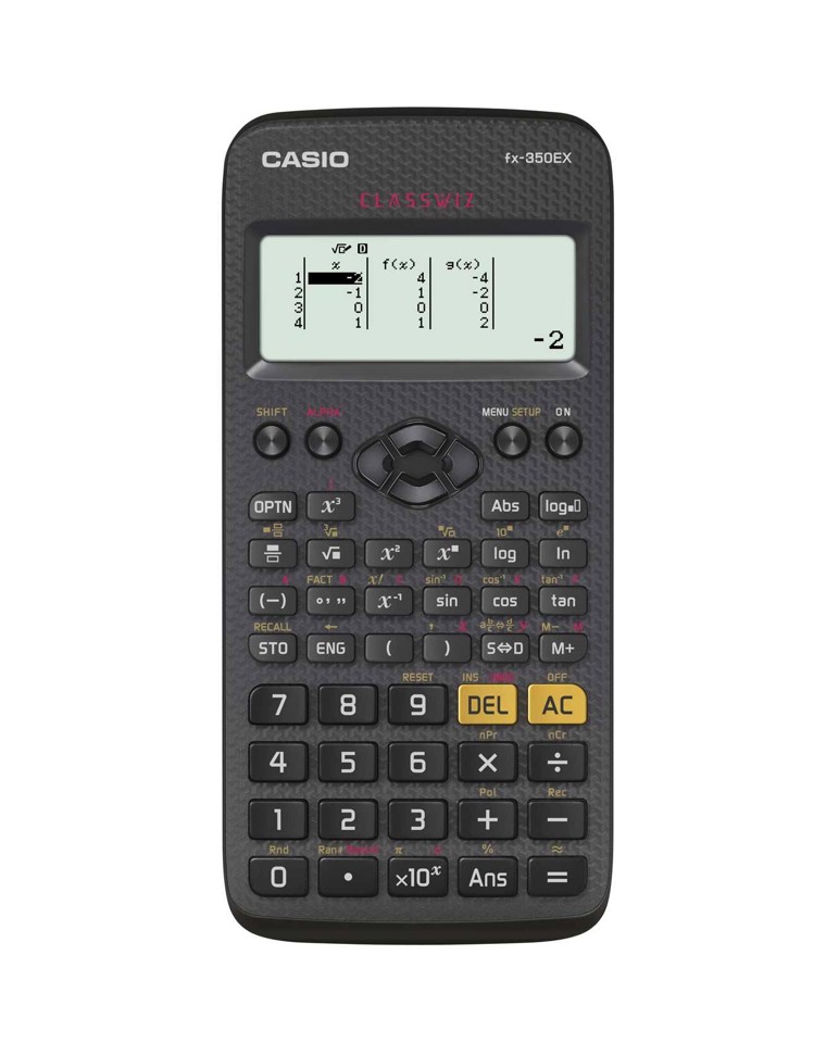 Casio Classwiz FX-350EX calcolatrice Tasca Calcolatrice scientifica Nero