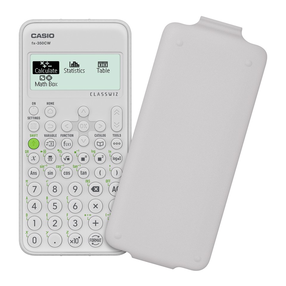 Casio fx-350CW calcolatrice Tasca Calcolatrice scientifica Bianco
