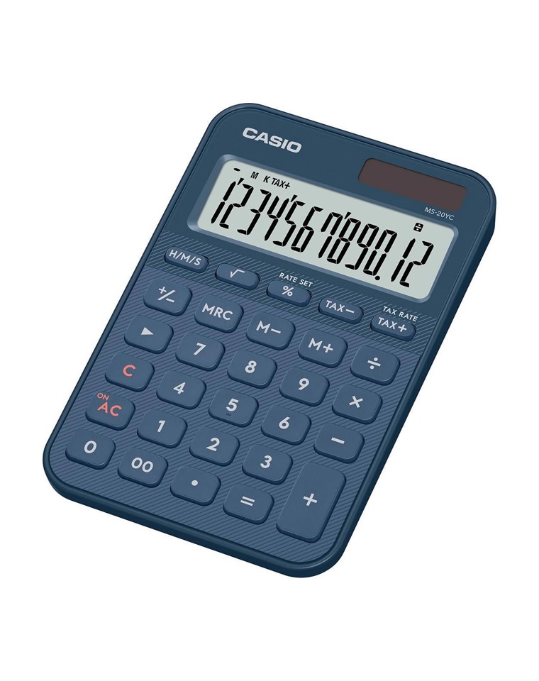 Casio MS-20YC calcolatrice Desktop Calcolatrice di base Blu marino