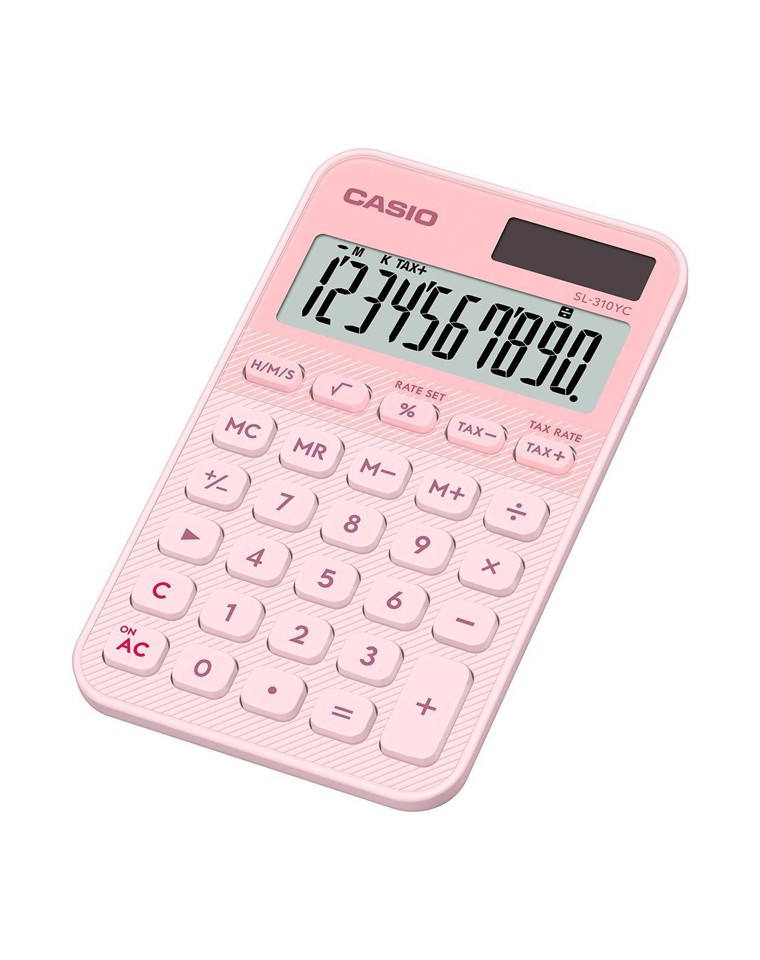 Casio SL-310YC calcolatrice Tasca Calcolatrice di base Rosa chiaro