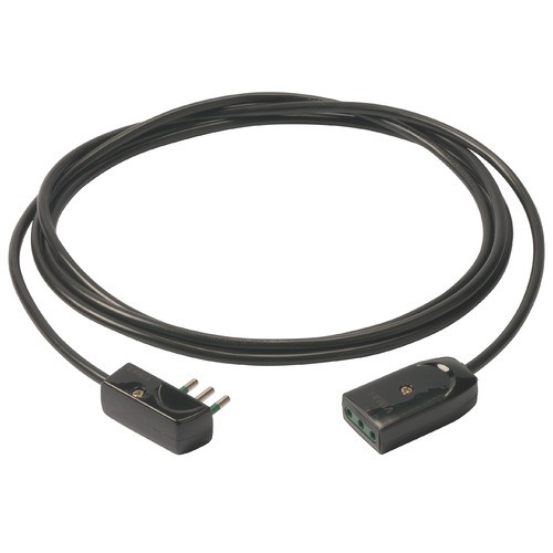 Cavo prolunga 3G0,75+spinapiatta 5m nero