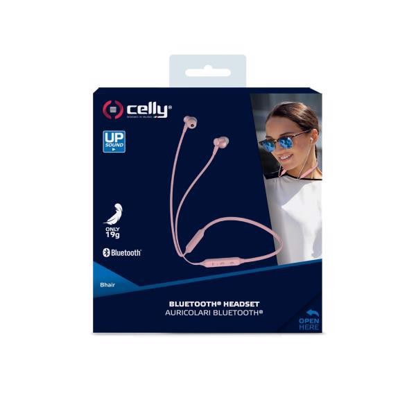 Celly BHAIRPK cuffia e auricolare Wireless In-ear Bluetooth Rosa