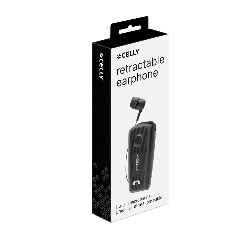 Celly BHCLIP Auricolare Cablato In-ear Chiamate/Musica/Sport/Tutti i giorni USB tipo-C Nero