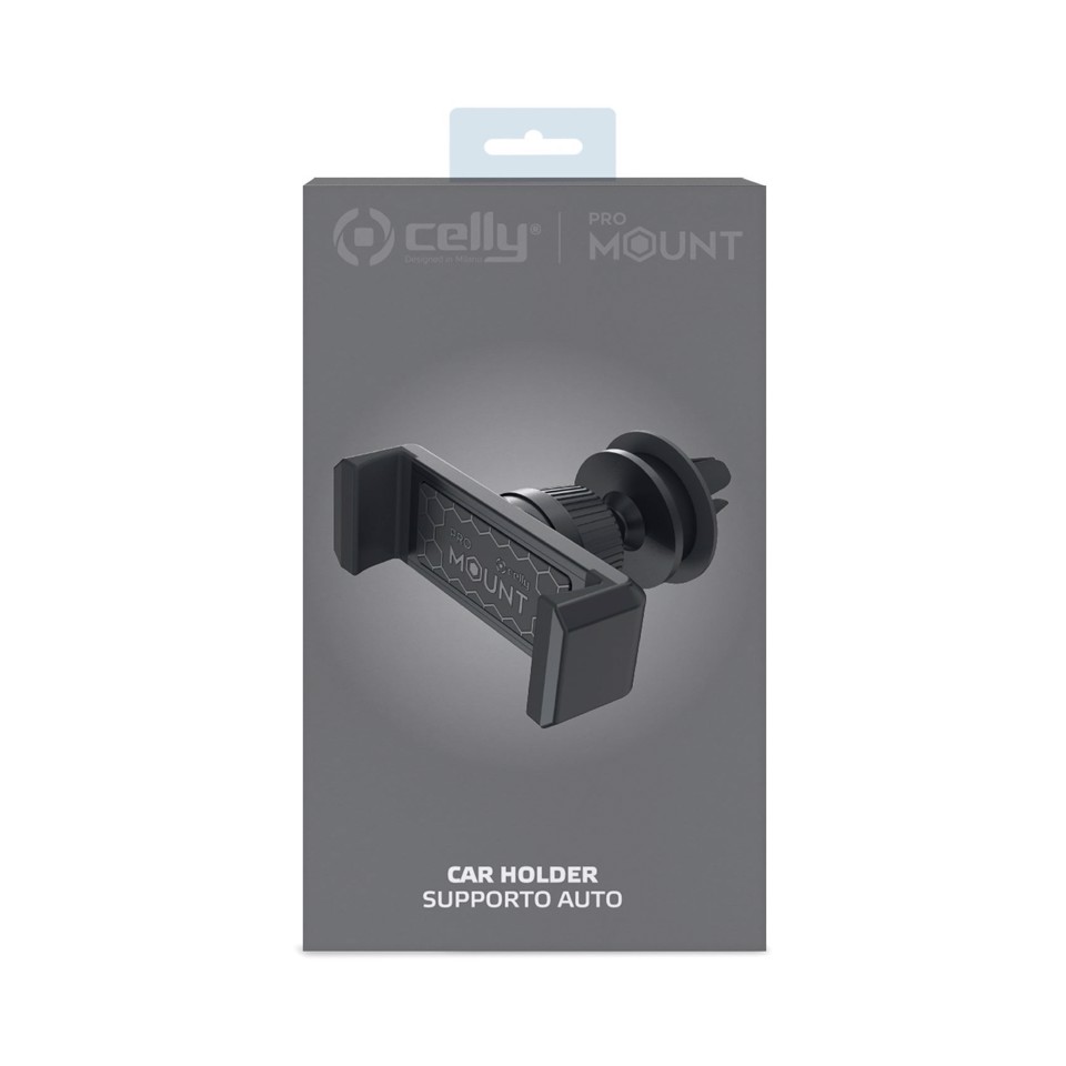 Celly MOUNTVENTBK supporto per personal communication Supporto passivo Telefono cellulare/smartphone Nero