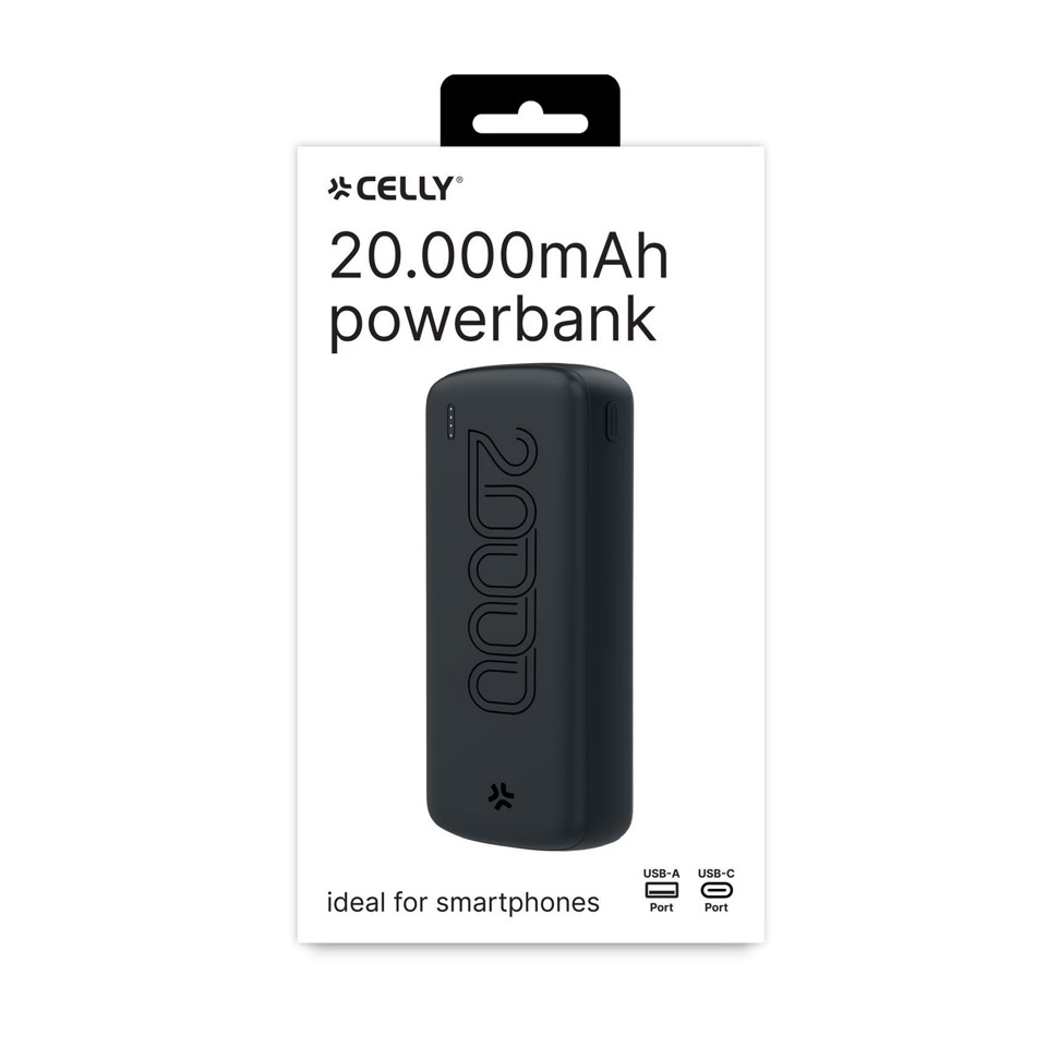 Celly PBE20000EVO - Power Bank 20.000mAh [PBE EVO]
