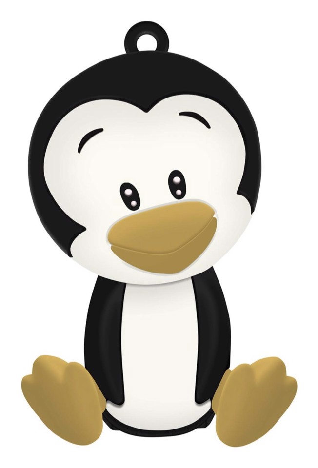 Celly PBPENGUIN batteria portatile Polimeri di litio (LiPo) 2600 mAh Nero, Bianco, Giallo