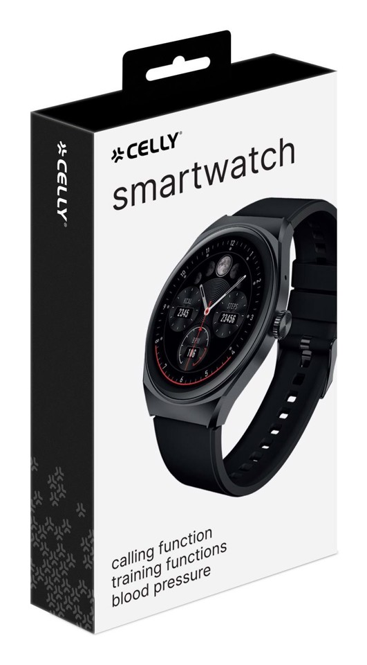 Celly TRAINERHALOBK smartwatch e orologio sportivo 3,51 cm (1.38") Digitale 240 x 240 Pixel Nero GPS (satellitare)
