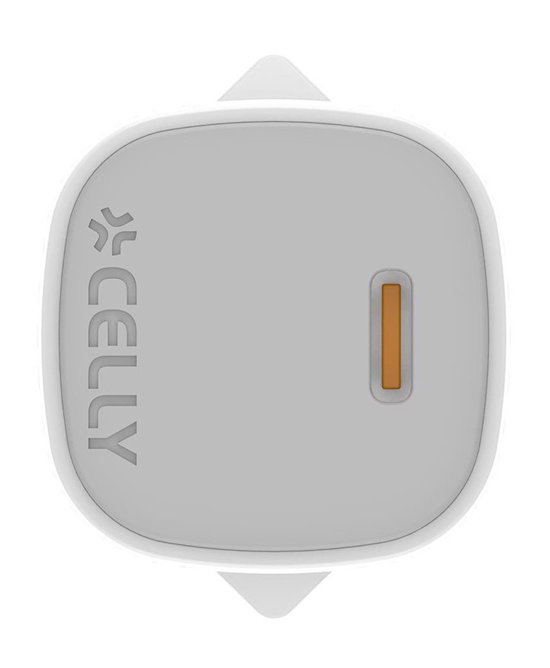 Celly UPTC1USBC20WCTL Caricabatterie per dispositivi mobili Fotocamera, Microfono, Smartphone, Orologio intelligente, Tablet, Telefono Bianco USB Interno
