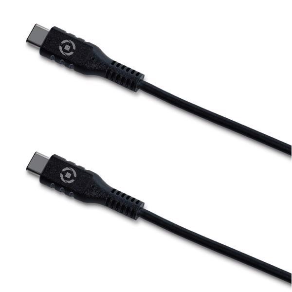 Celly USBCUSBCBK cavo USB USB 2.0 1 m USB C 60 W Nero