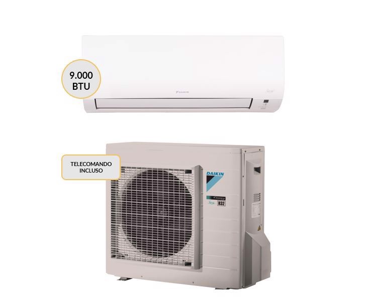 Daikin Condizionatore MONO split 9000 btu Wi-Fi ARXD25A + ATXD25A Climatizzatore Fisso