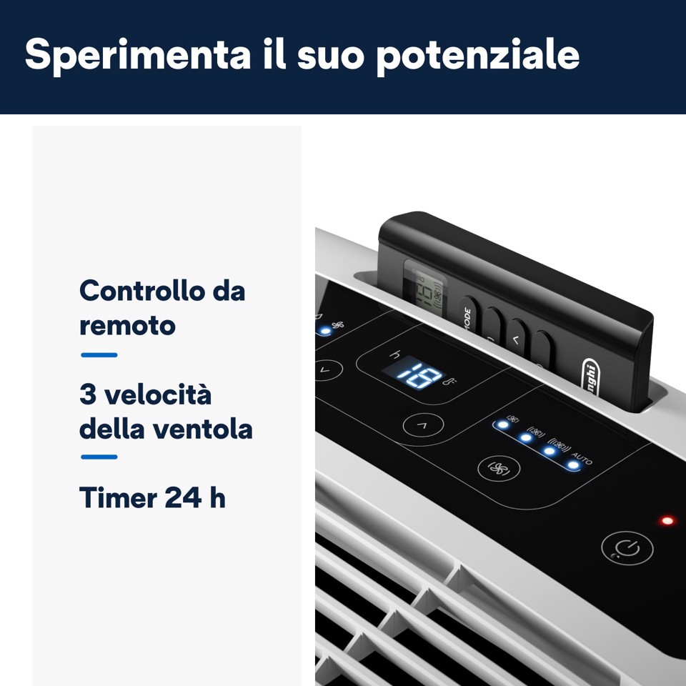 De’Longhi Climatizzatore portatile EM82 9000BTu