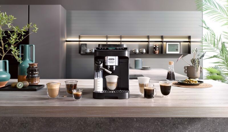 De’Longhi Magnifica Evo Next - Macchina Automatica per Caffè in Chicchi, Cappuccino, 10 Bevande, Nero (ECAM310.60.B)