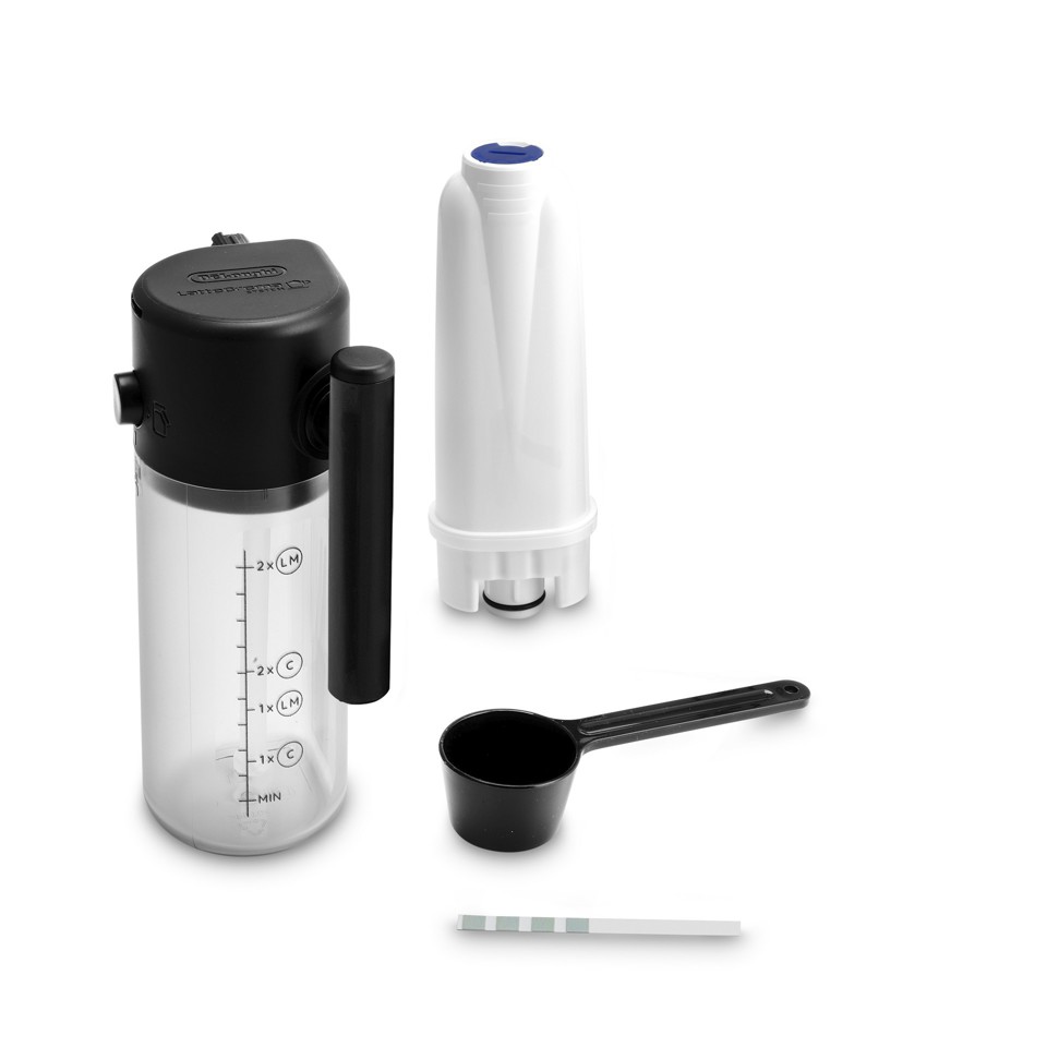 De’Longhi Magnifica Start ECAM220.60.B, Macchina Automatica per Caffè in Chicchi, Cappuccino al tocco di un tasto con la Caraffa Montalatte Automatica, 4 bevande dirette, Pannello Comandi con Icone Retroilluminate, Black