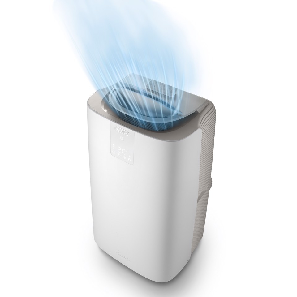 De’Longhi Pinguino - Climatizzatore portatile monoblocco, Bianco (PACAP98GENTLEJET)