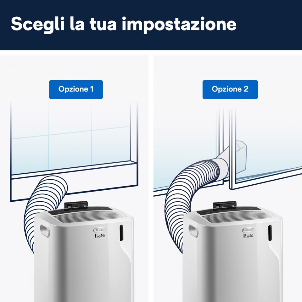 De’Longhi Pinguino - Climatizzatore portatile monoblocco, Bianco (PACEM82)