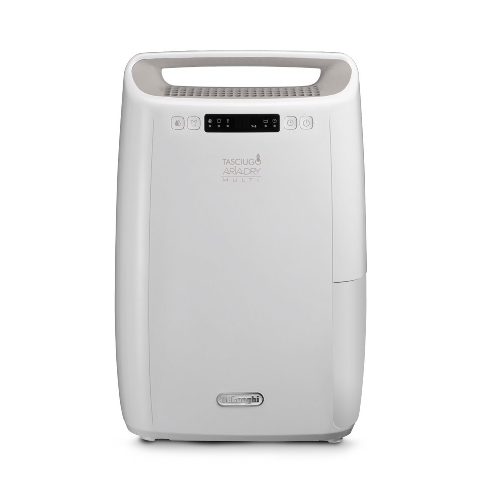 De’Longhi Tasciugo AriaDry - Deumidificatore, Capacità deumidificazione 14l/24h, Serbatoio 2,1L, Bianco (DEXD214RF)