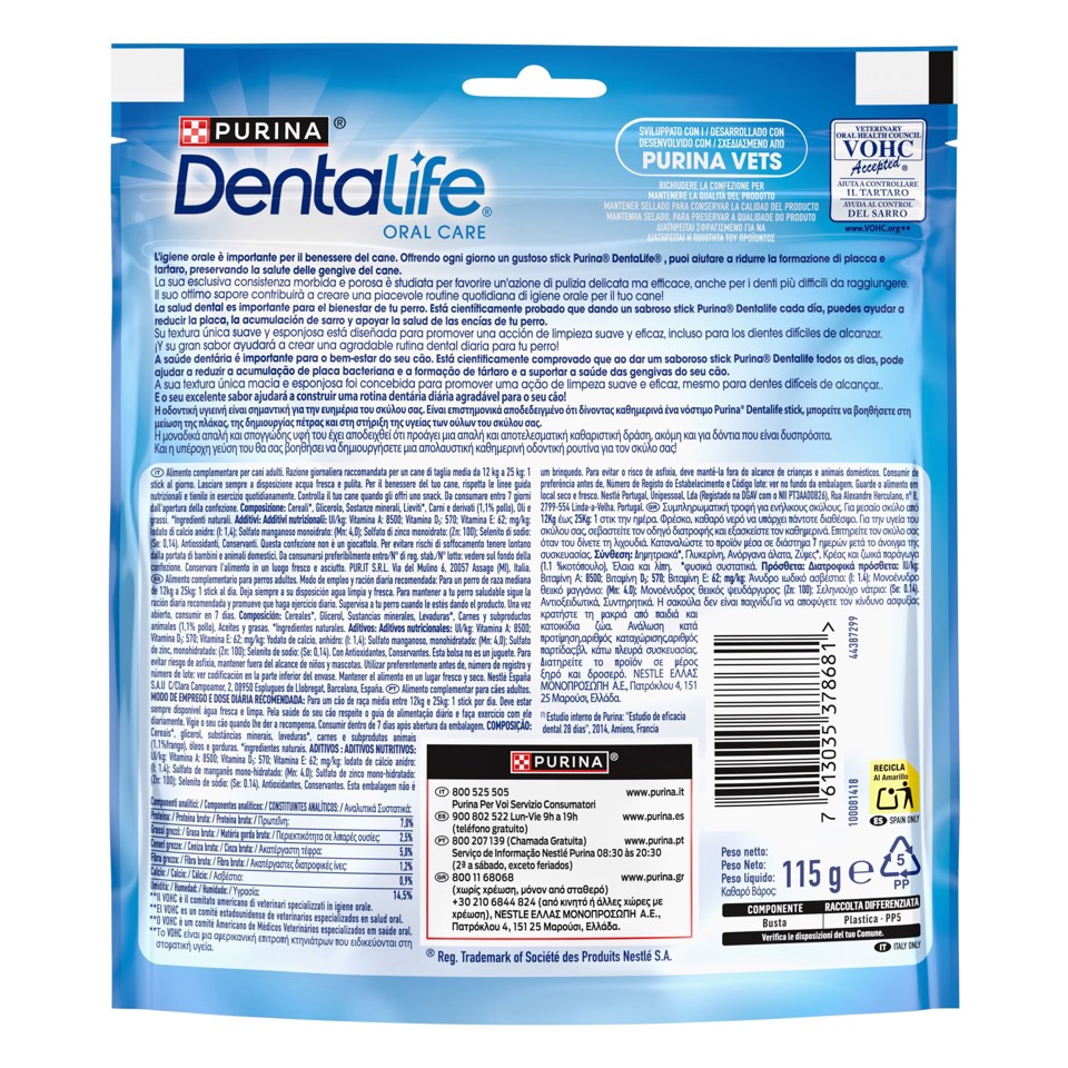 DentaLife 12602522 Snack per l'igiene orale Cane  Taglia Medium 115 g