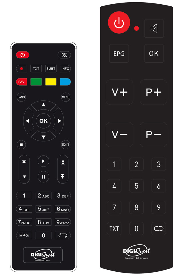 Digiquest DGQ990 HD - Decoder Terrestre Full HD REC - Doppio Telecomando