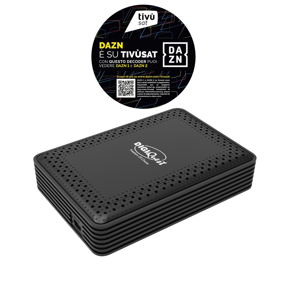 Digiquest RICD1248 set-top box TV Satellite Full HD Nero