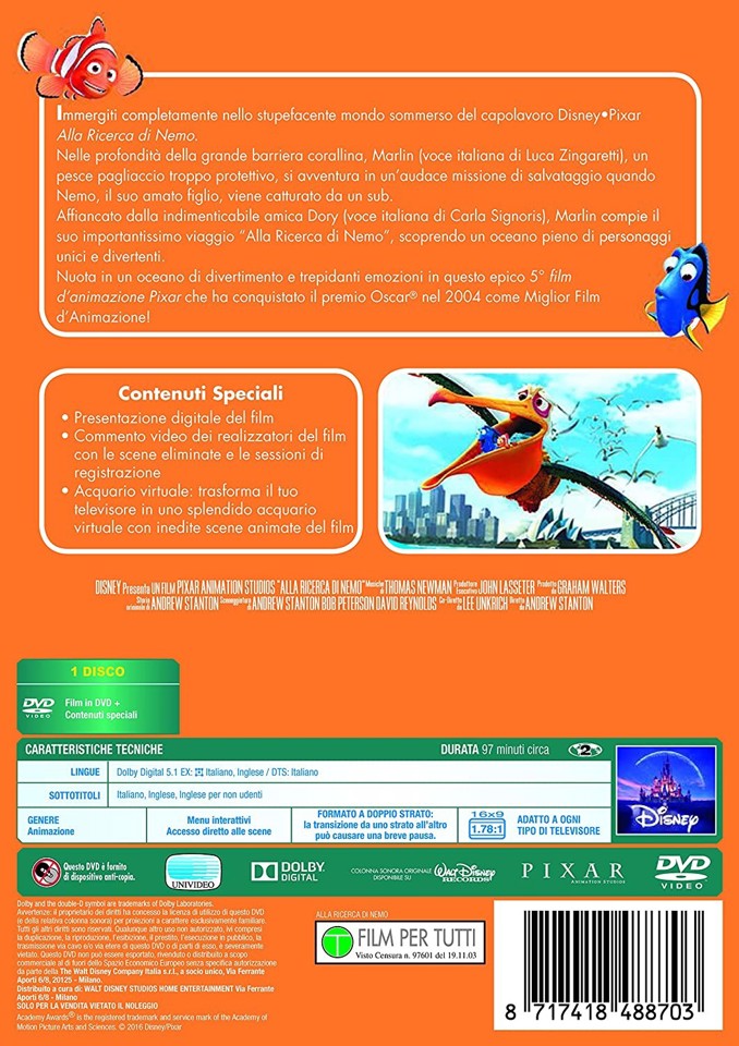 Disney Alla Ricerca di Nemo