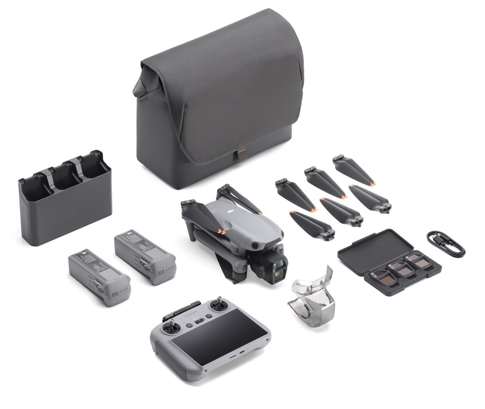 DJI Air 3s Fly More Combo 4 rotori Quadrirotore 50 MP 3840 x 2160 Pixel 4276 mAh Grigio