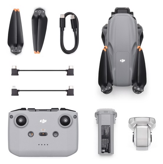 DJI Air 3s RC-N3 4 rotori Quadrirotore 50 MP 3840 x 2160 Pixel 4276 mAh Grigio