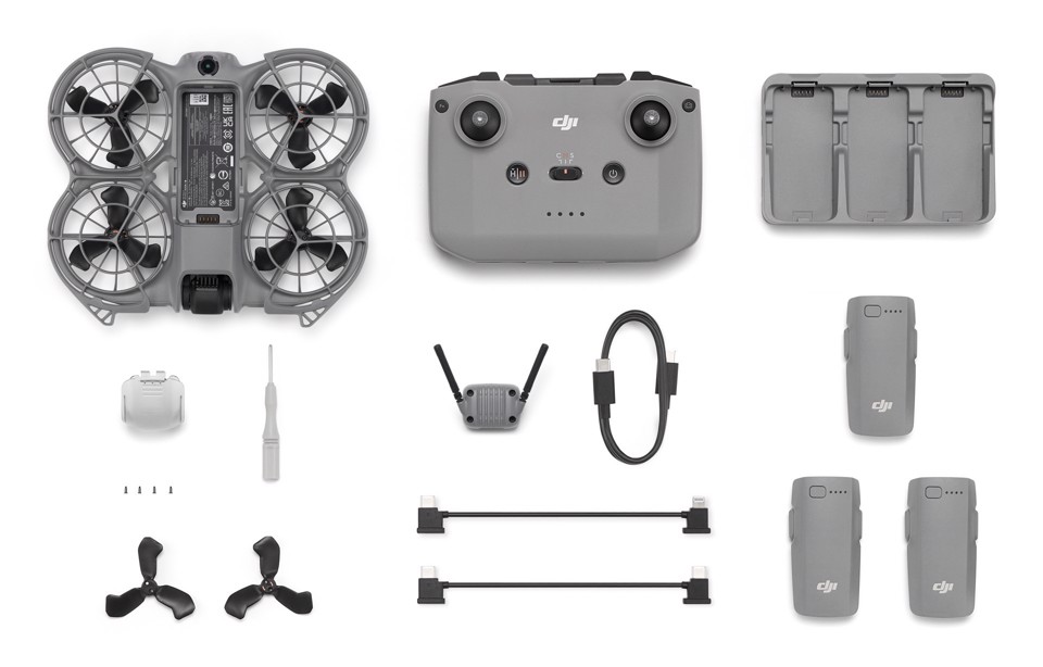 DJI Neo 2 Fly More Combo 4 rotori Quadrirotore 12 MP 2688 x 1512 Pixel 1606 mAh Nero, Grigio