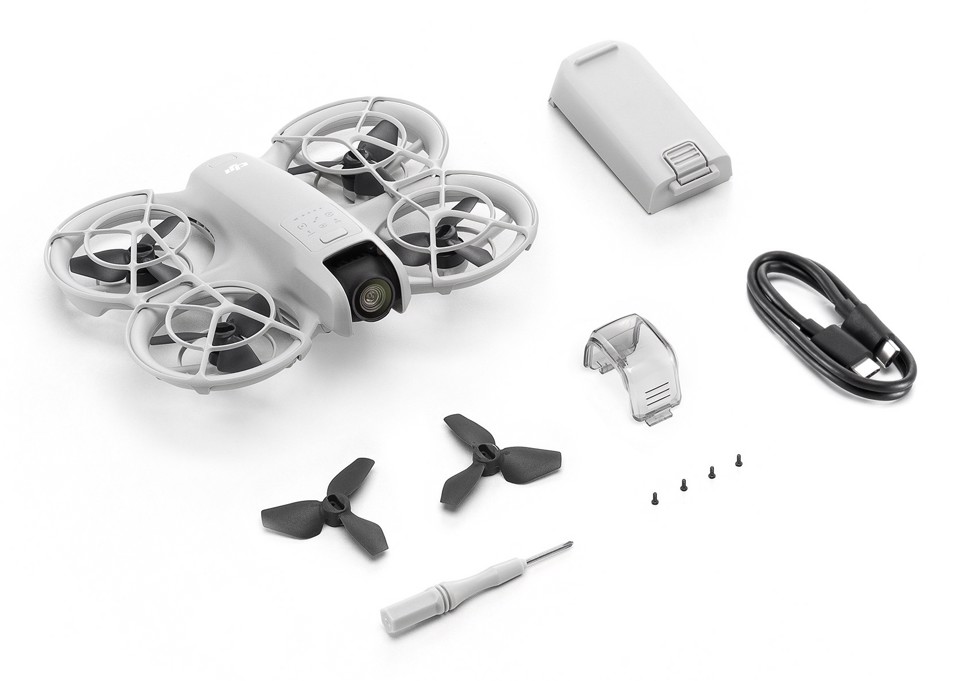 DJI Neo 4 rotori Quadrirotore 12 MP 3840 x 2880 Pixel 1435 mAh Nero, Bianco