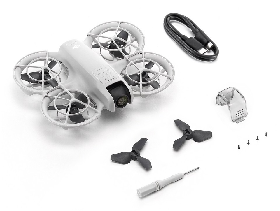 DJI Neo 4 rotori Quadrirotore 12 MP 3840 x 2880 Pixel 1435 mAh Nero, Bianco