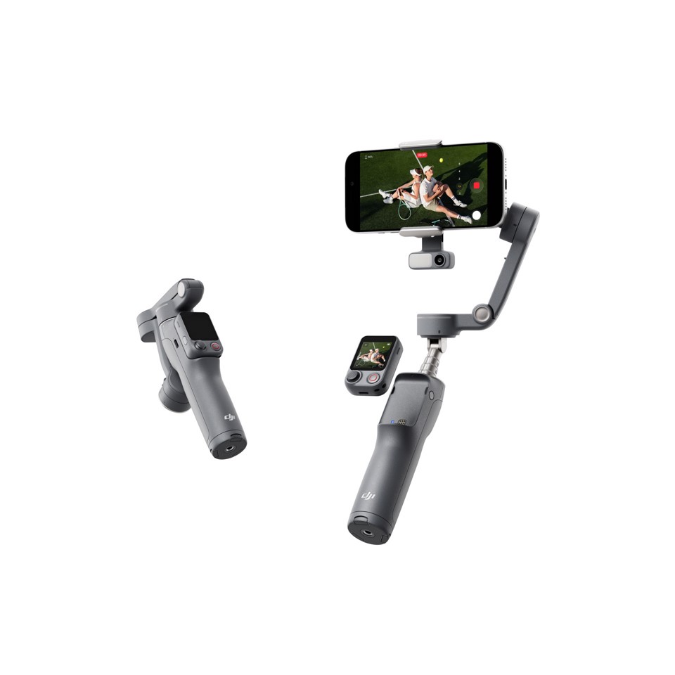 DJI Osmo Mobile 8P Advanced Tracking Combo Stabilizzatore per fotocamera per smartphone Nero