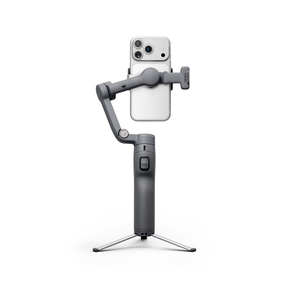 DJI Osmo Mobile 8P Advanced Tracking Combo Stabilizzatore per fotocamera per smartphone Nero
