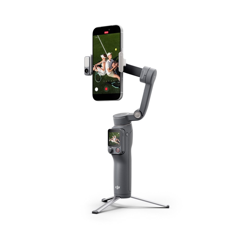DJI Osmo Mobile 8P Advanced Tracking Combo Stabilizzatore per fotocamera per smartphone Nero
