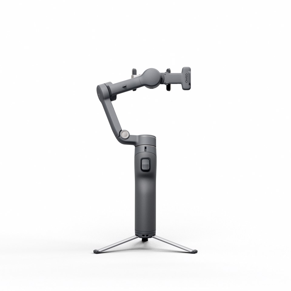 DJI Osmo Mobile 8P Advanced Tracking Combo Stabilizzatore per fotocamera per smartphone Nero