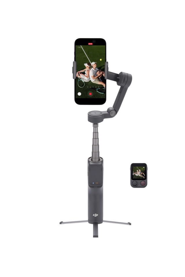 DJI Osmo Mobile 8P Standard Combo Stabilizzatore per fotocamera per smartphone Nero