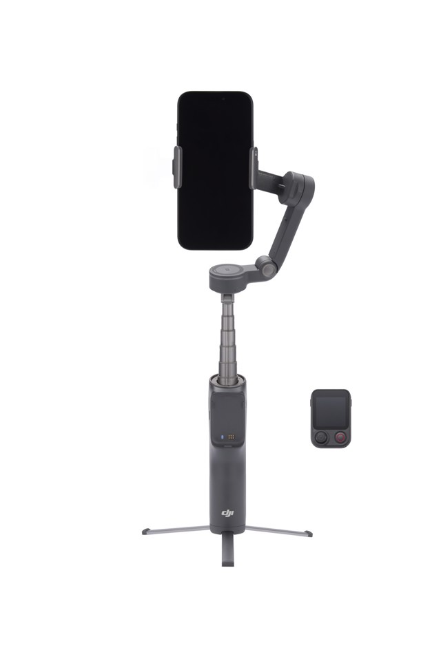 DJI Osmo Mobile 8P Standard Combo Stabilizzatore per fotocamera per smartphone Nero