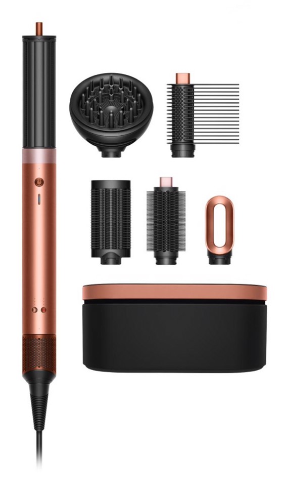 Dyson Airwrap Co-anda 2x Multistyler Caldo Nero, Rose Gold 1700 W 2 m