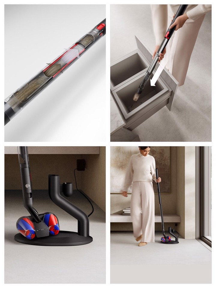 Dyson PencilVac Fluffycones Aspirapolvere elettrica Batteria Secco Senza sacchetto 0,8 L Nero, Grigio