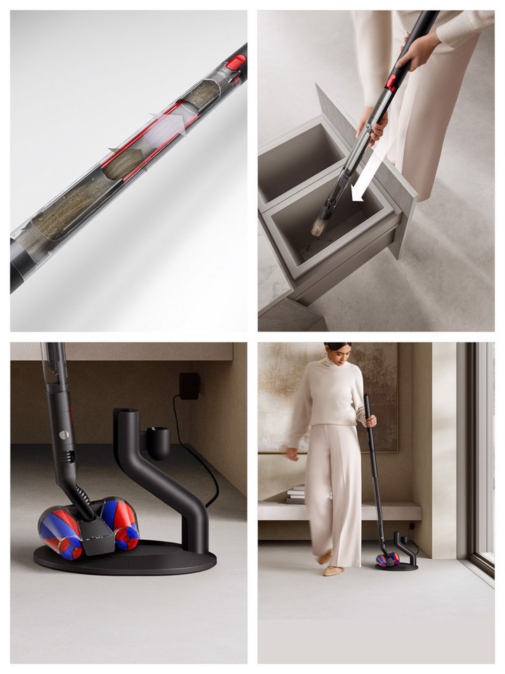 Dyson PencilVac Fluffycones Aspirapolvere elettrica Batteria Secco Senza sacchetto 0,8 L Nero, Grigio