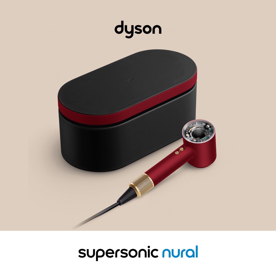 Dyson Supersonic Nural Red Velvet and Gold Lisci e Mossi